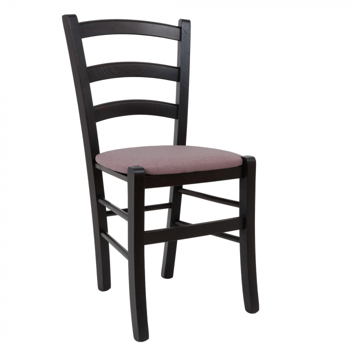 Scaun Paesana, cadru fag, culoare wenge, material stofa G24 roz [1]