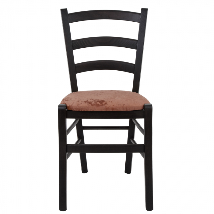 Scaun Paesana, cadru fag, culoare wenge, material stofa E45 roz [2]
