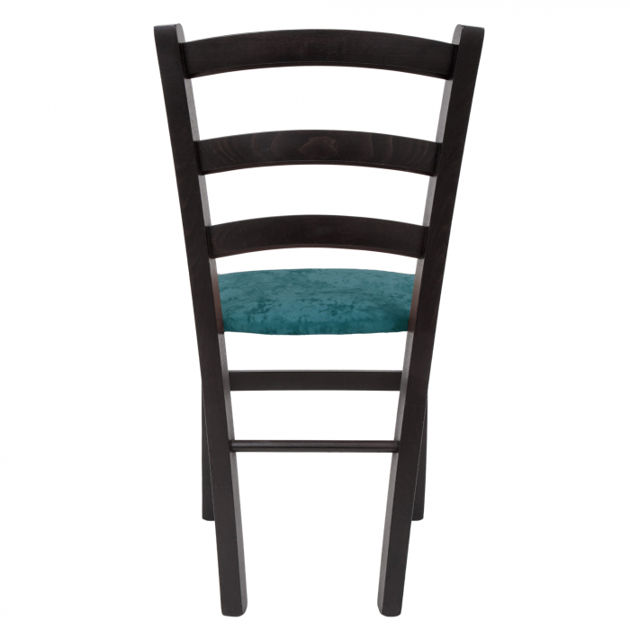 Scaun Paesana, cadru fag, culoare wenge, material stofa E22 turcoaz [4]