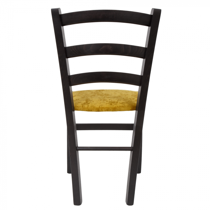Scaun Paesana, cadru fag, culoare wenge, material stofa E51 galben [4]