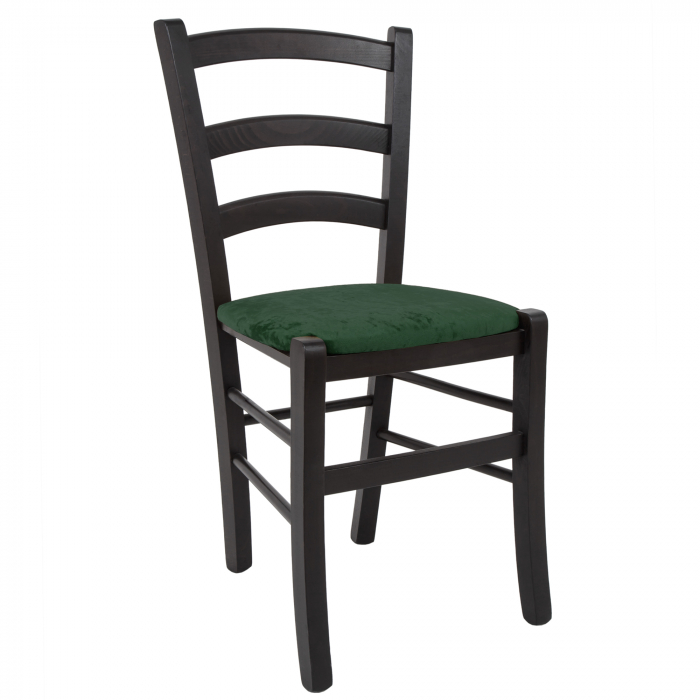 Scaun Paesana, cadru fag, culoare wenge, material stofa E57 verde [1]