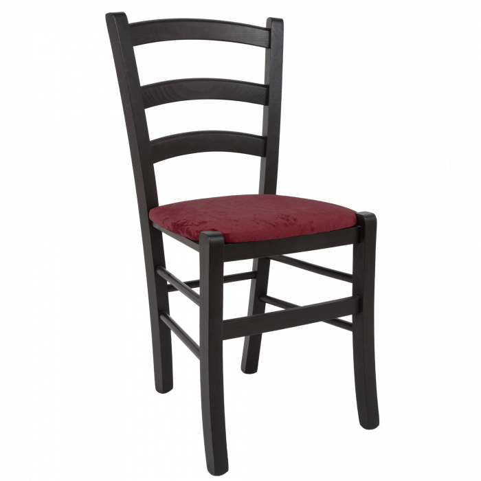 Scaun Paesana, cadru fag, culoare wenge, material stofa E42 visiniu [1]