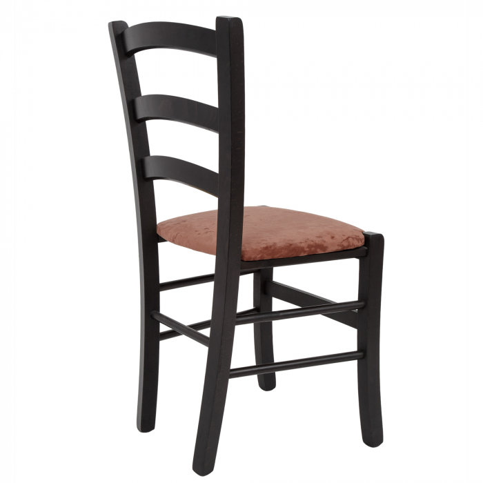 Scaun Paesana, cadru fag, culoare wenge, material stofa E45 roz [3]