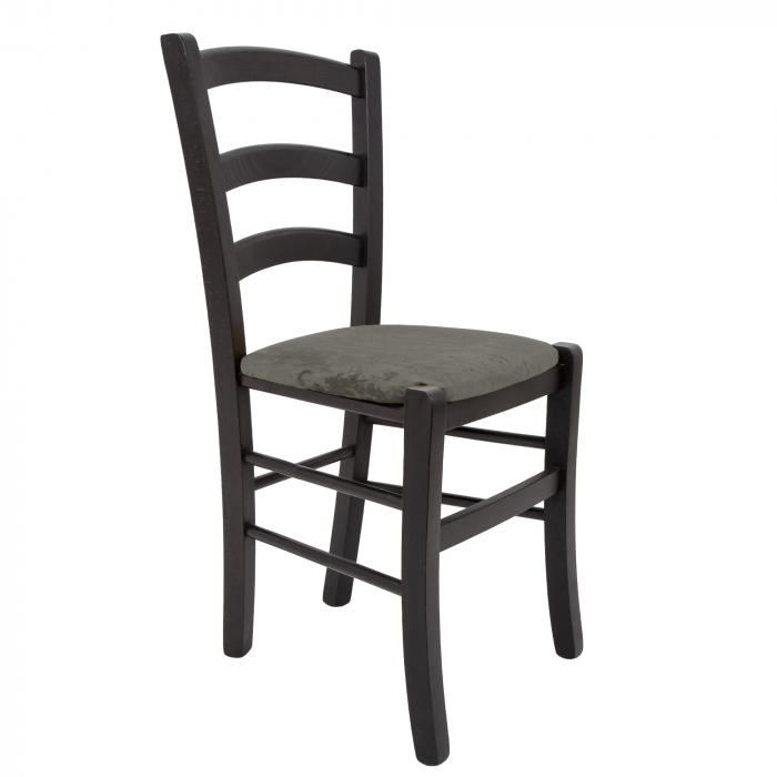 Scaun Paesana, cadru fag, culoare wenge, material stofa E30 gri [5]