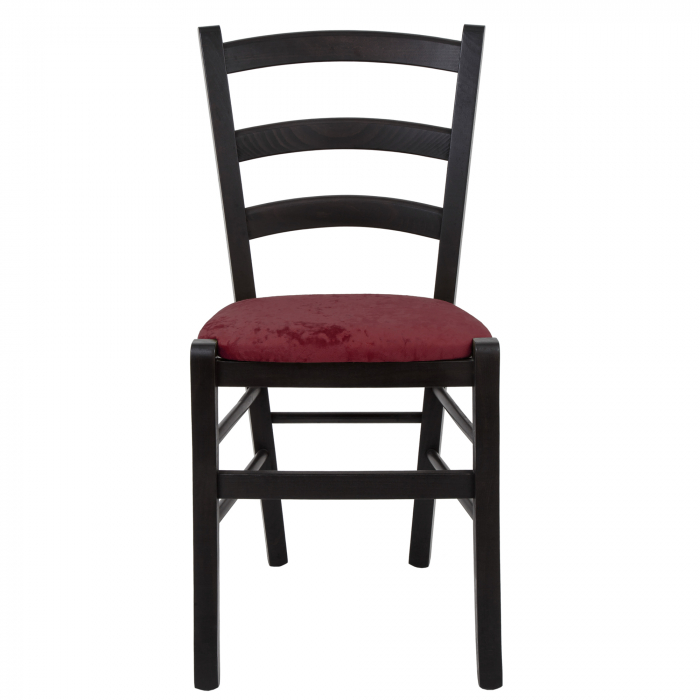 Scaun Paesana, cadru fag, culoare wenge, material stofa E42 visiniu [2]