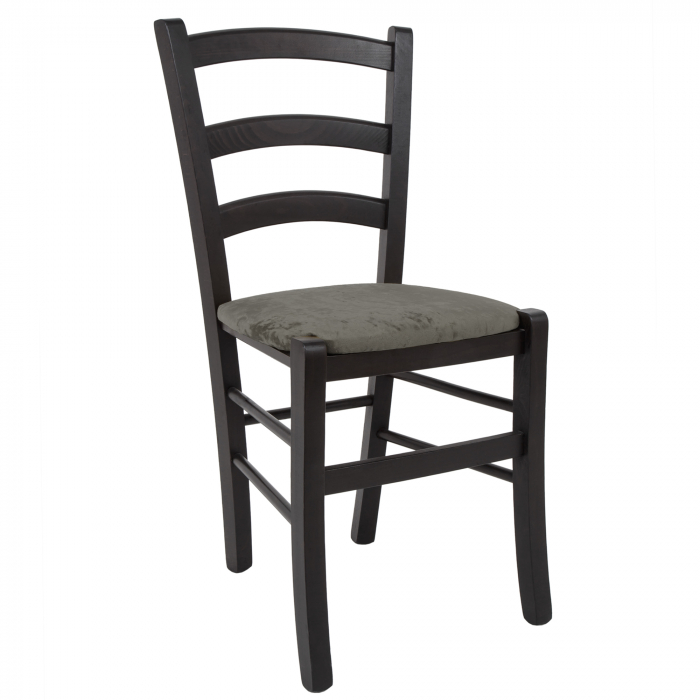 Scaun Paesana, cadru fag, culoare wenge, material stofa E30 gri [1]