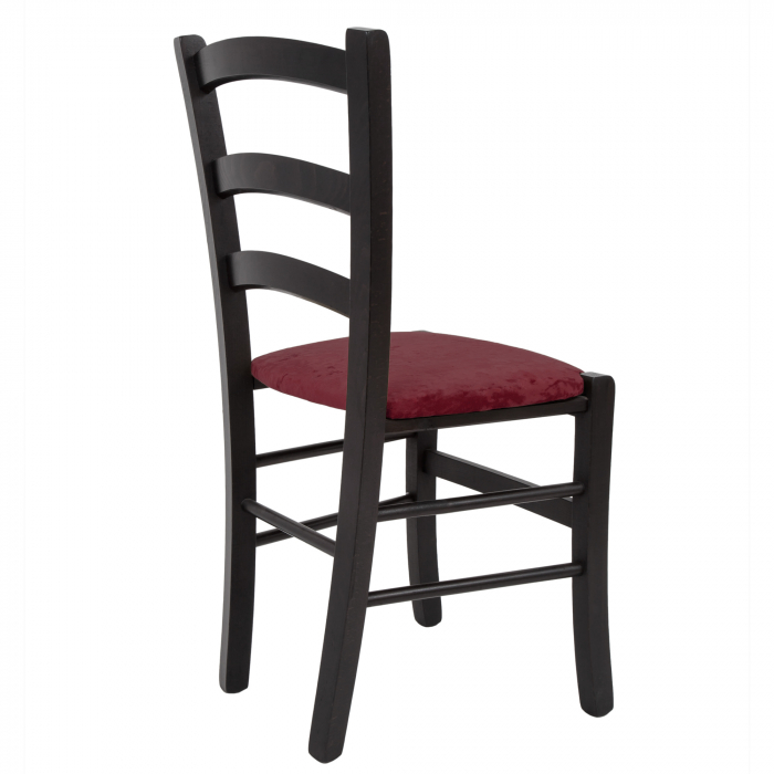 Scaun Paesana, cadru fag, culoare wenge, material stofa E42 visiniu [3]