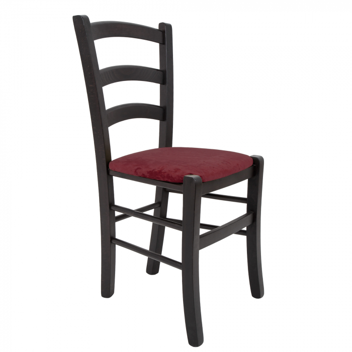 Scaun Paesana, cadru fag, culoare wenge, material stofa E42 visiniu [5]