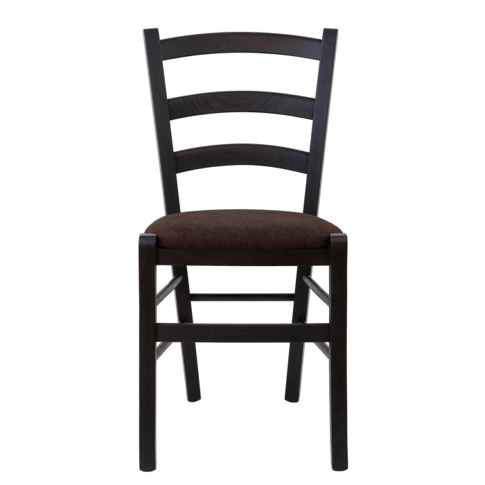 Scaun Paesana, cadru fag, culoare wenge, material stofa K7 maro [2]