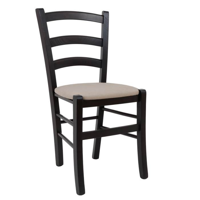 Scaun Paesana, cadru fag, culoare wenge, material stofa K8 crem [1]