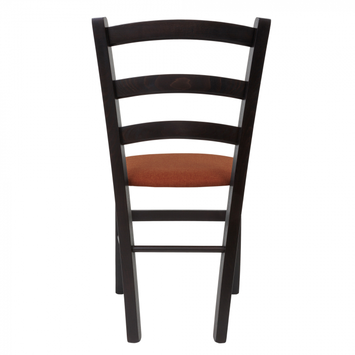 Scaun Paesana, cadru fag, culoare wenge, material stofa S25 portocaliu [4]