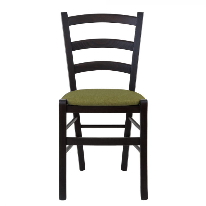 Scaun Paesana, cadru fag, culoare wenge, material stofa S22 verde [2]