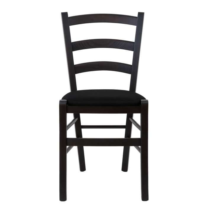 Scaun Paesana, cadru fag, culoare wenge, material stofa S14 negru [2]