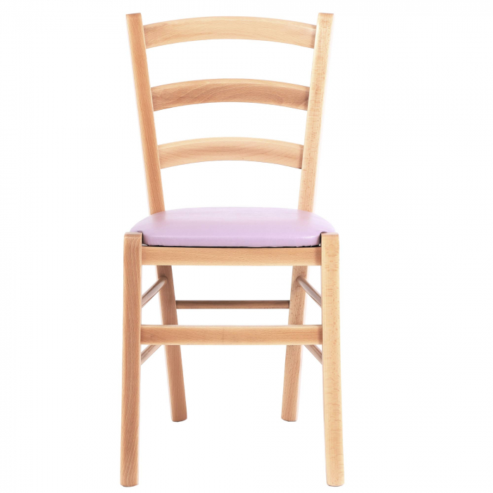 Scaun Paesana, cadru fag, material piele ecologica mov [5]