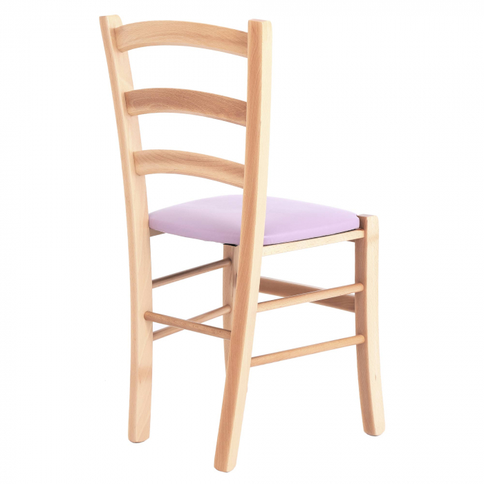 Scaun Paesana, cadru fag, material piele ecologica mov [3]