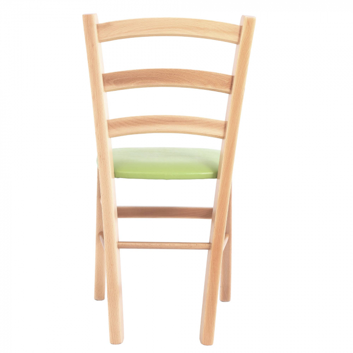Scaun Paesana, cadru fag, material piele ecologica verde [4]