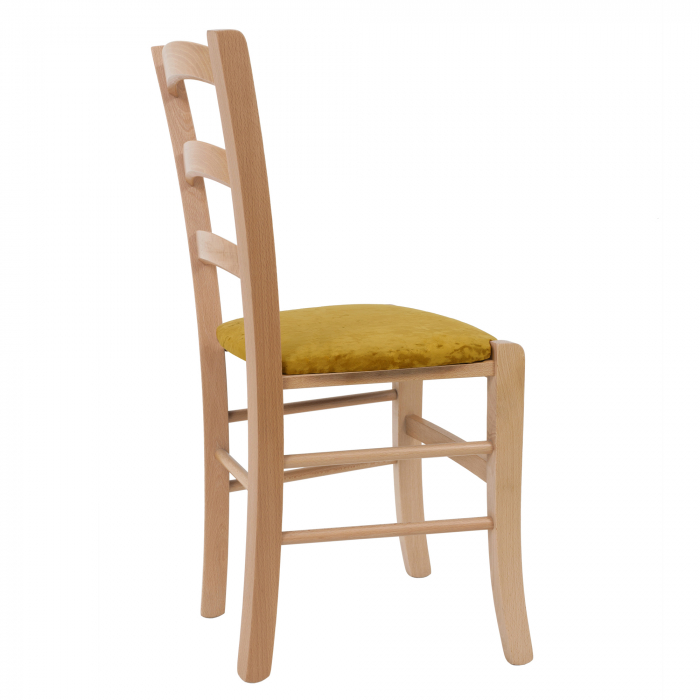 Scaun Paesana, cadru fag, material stofa E51 galben [3]