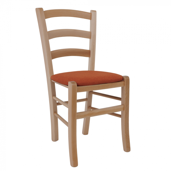 Scaun Paesana, cadru fag, material stofa S25 portocaliu [1]