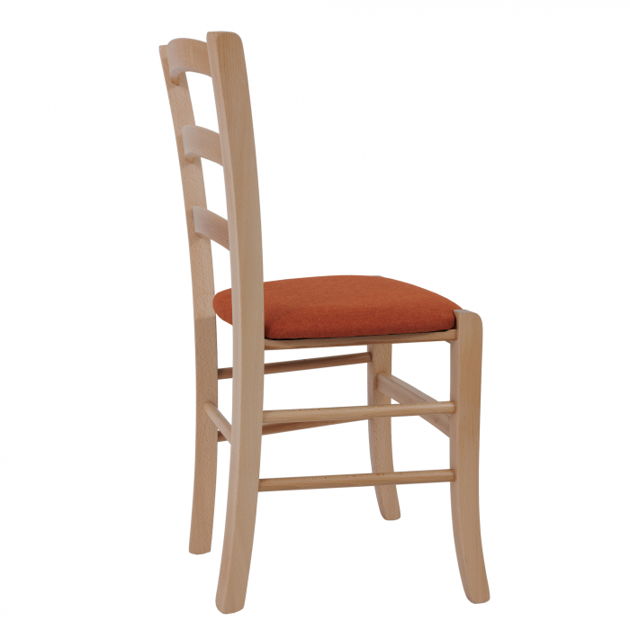 Scaun Paesana, cadru fag, material stofa S25 portocaliu [3]