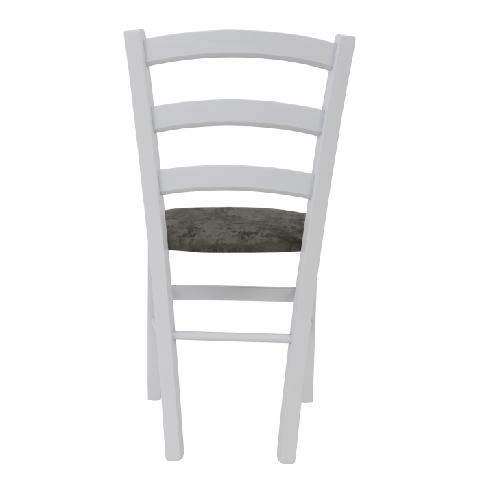 Scaun Paesana, cadru fag, culoare alb, material stofa E30 gri [4]
