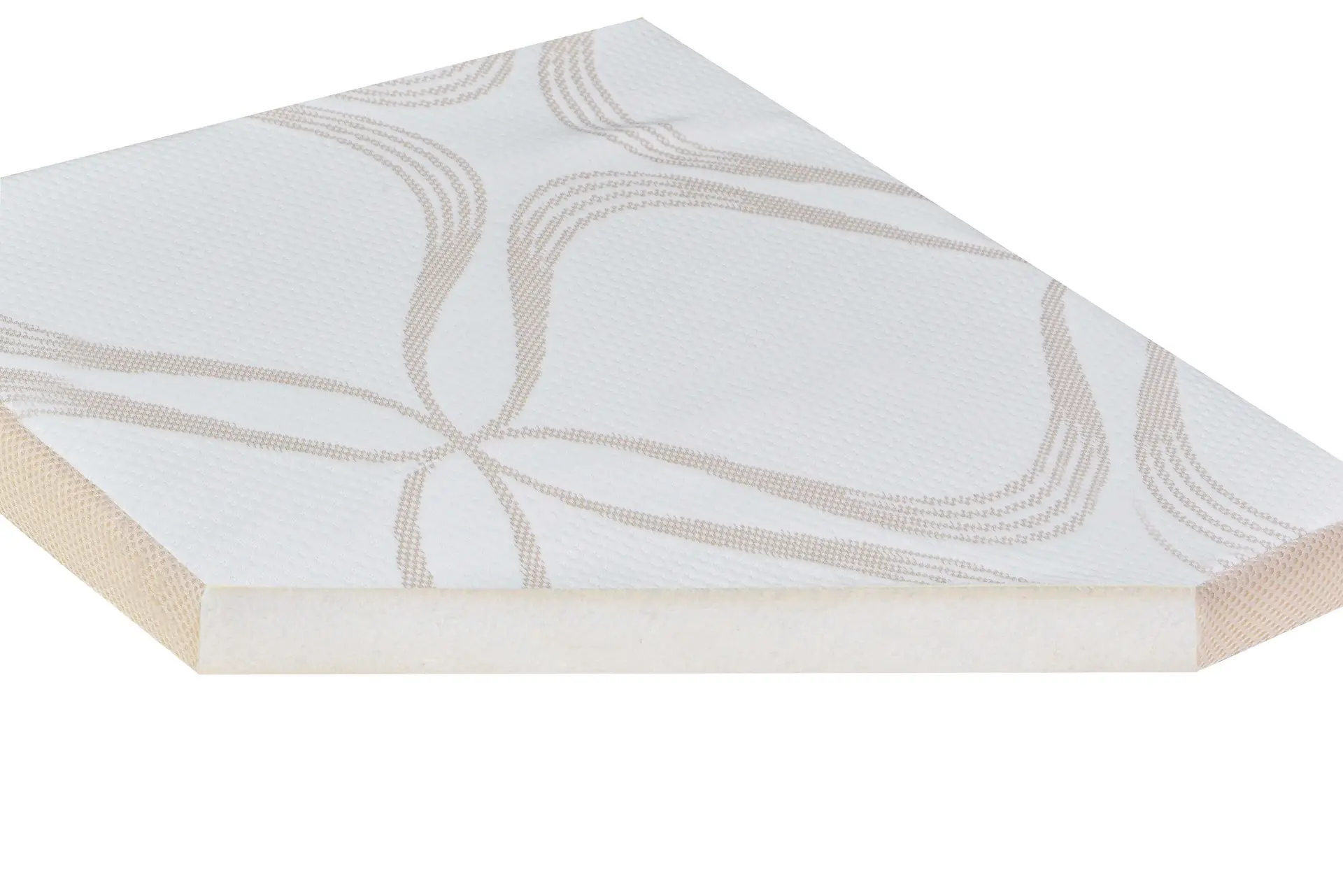 Topper LATEX Geladi, 140cm * 190 cm * 5 cm, structura latex, fermitate moale, husa detasabila [2]