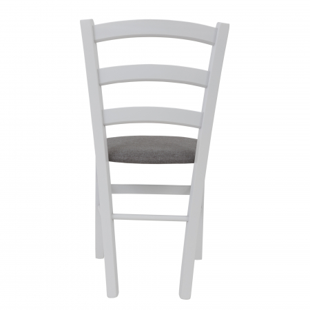 Scaun Paesana, cadru fag, culoare alb, material stofa S21 gri [3]