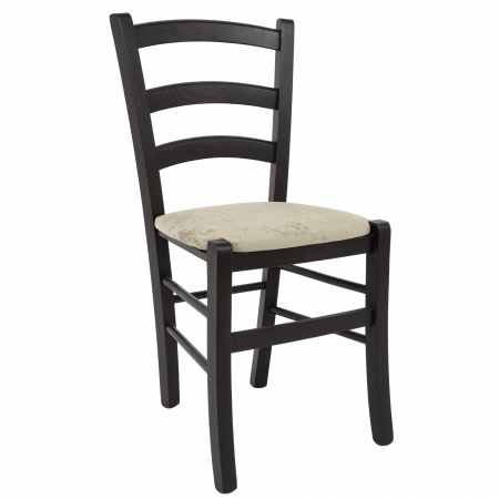 Scaune bucatarie - Scaun Paesana, cadru fag, culoare wenge, material stofa E04 crem