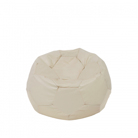 Fotolii Puf - Baby Ball - fotoliu puf - imitatie piele crem