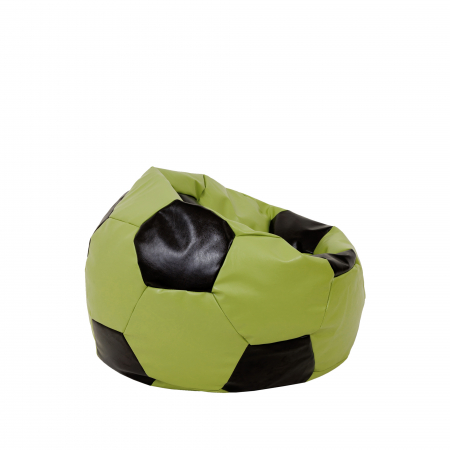 Baby Ball - fotoliu puf - imitatie piele verde/wenge [1]