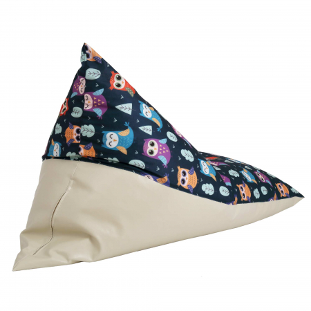 Bean bag Relax - Bufnite - Imitatie piele crem [4]