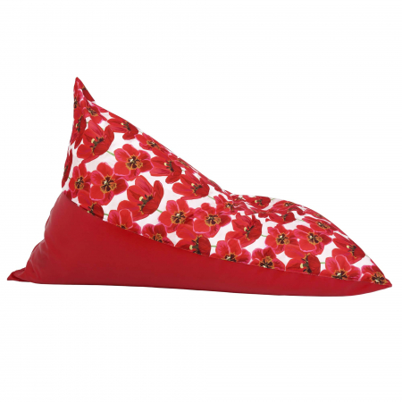 Bean bag Relax - Lalele - Imitatie piele rosu [3]