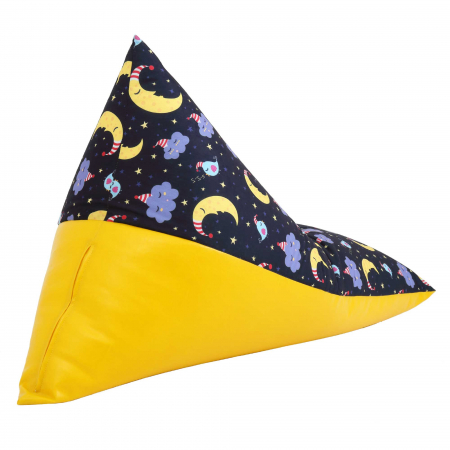 Bean bag Relax -  Luna - Imitatie piele galben [4]