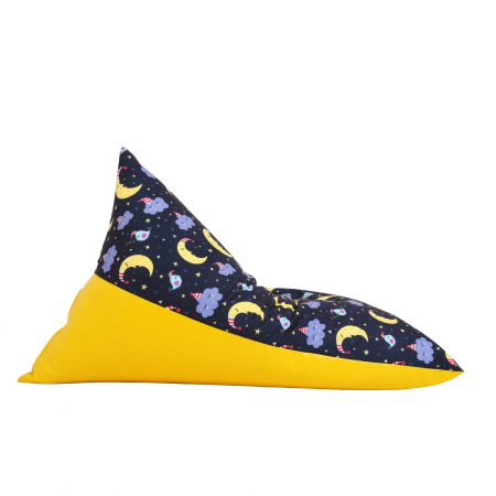 Bean bag Relax -  Luna - Imitatie piele galben [3]