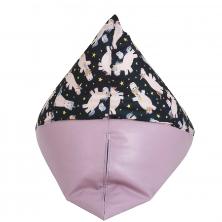 Bean bag Relax - Unicorni - Imitatie piele mov [4]