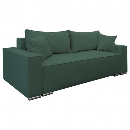 Magazin - Canapea extensibila Nube cu lada de depozitare, N34 verde marin, 230x100x82