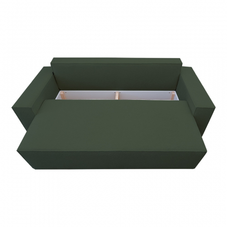Canapea extensibila Nube cu lada de depozitare, N37 verde, 230x100x82 [4]