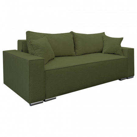 Magazin - Canapea extensibila Nube cu lada de depozitare, N38 kaki, 230x100x82