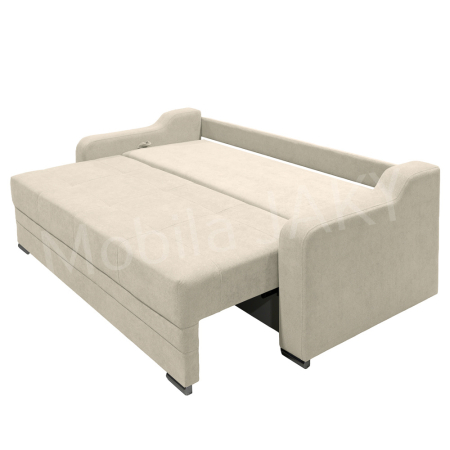 Canapea extensibila Gina, 3 locuri, crem, cu lada de depozitare, dimensiune 226x98x78 cm [5]