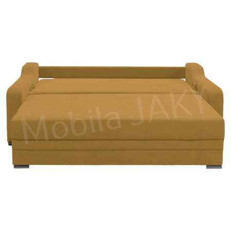 Canapea extensibila Gina, 3 locuri, galben mustar, cu lada de depozitare, dimensiune 226x98x78 cm [4]