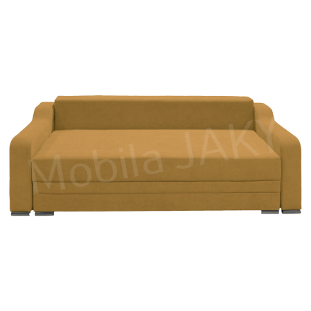 Canapea extensibila Gina, 3 locuri, galben mustar, cu lada de depozitare, dimensiune 226x98x78 cm [2]