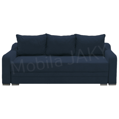 Magazin - Canapea extensibila Gina, 3 locuri, bleumarin, cu lada de depozitare, dimensiune 226x98x78 cm