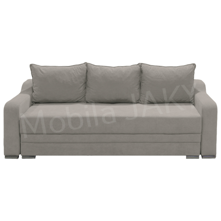 Magazin - Canapea extensibila Gina, 3 locuri, gri deschis, cu lada de depozitare, dimensiune 226x98x78 cm