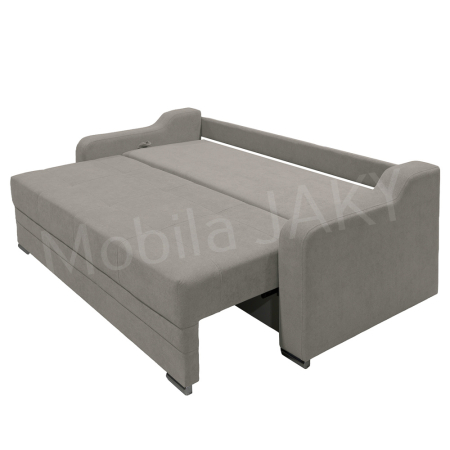 Canapea extensibila Gina, 3 locuri, gri deschis, cu lada de depozitare, dimensiune 226x98x78 cm [5]