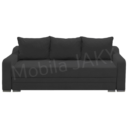 Magazin - Canapea extensibila Gina, 3 locuri, gri inchis, cu lada de depozitare, dimensiune 226x98x78 cm