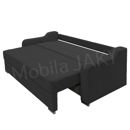 Canapea extensibila Gina, 3 locuri, gri inchis, cu lada de depozitare, dimensiune 226x98x78 cm [5]