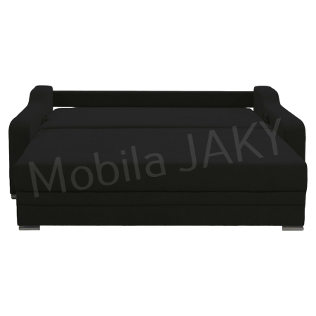 Canapea extensibila Gina, 3 locuri, negru, cu lada de depozitare, dimensiune 226x98x78 cm [4]