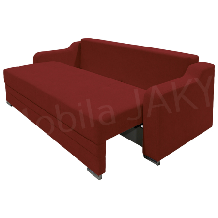 Canapea extensibila Gina, 3 locuri, rosu caramiziu, cu lada de depozitare, dimensiune 226x98x78 cm [3]