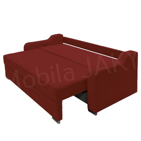 Canapea extensibila Gina, 3 locuri, rosu caramiziu, cu lada de depozitare, dimensiune 226x98x78 cm [5]