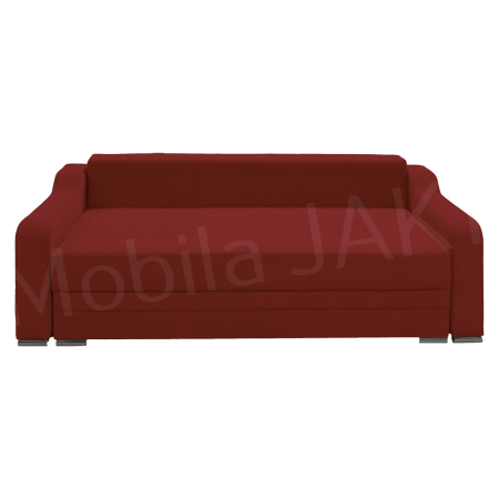 Canapea extensibila Gina, 3 locuri, rosu caramiziu, cu lada de depozitare, dimensiune 226x98x78 cm [2]