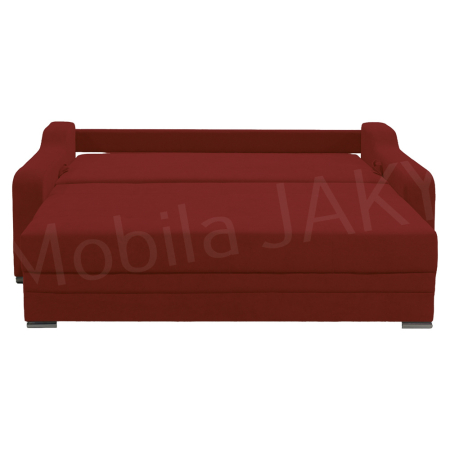 Canapea extensibila Gina, 3 locuri, rosu caramiziu, cu lada de depozitare, dimensiune 226x98x78 cm [4]